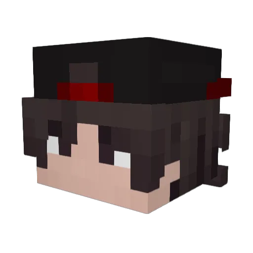 N3xB Minecraft avatar head, 3D render