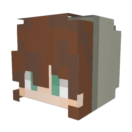 N3xko Minecraft avatar head, 3D render