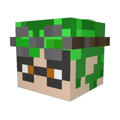N3xu_Ss Minecraft avatar head, 3D render