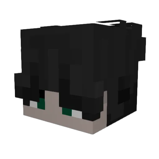N3xuss_ Minecraft avatar head, 3D render