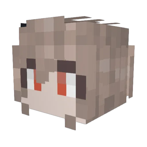 N4Argentum Minecraft avatar head, 3D render