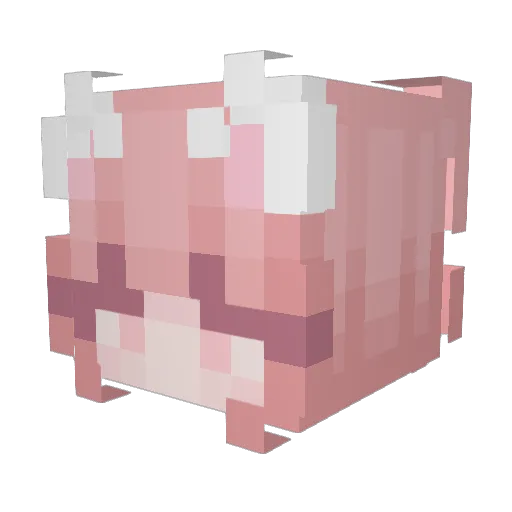 N4HU3L8 Minecraft avatar head, 3D render