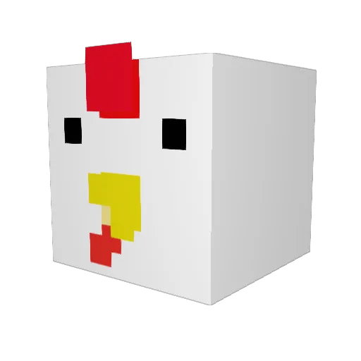 N4M3L322 Minecraft avatar head, 3D render