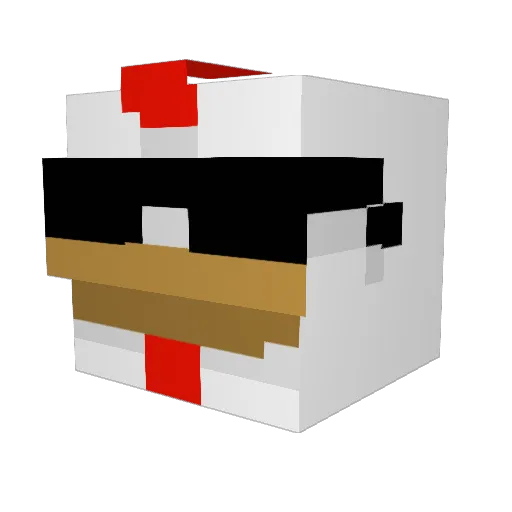 N4MIX Minecraft avatar head, 3D render