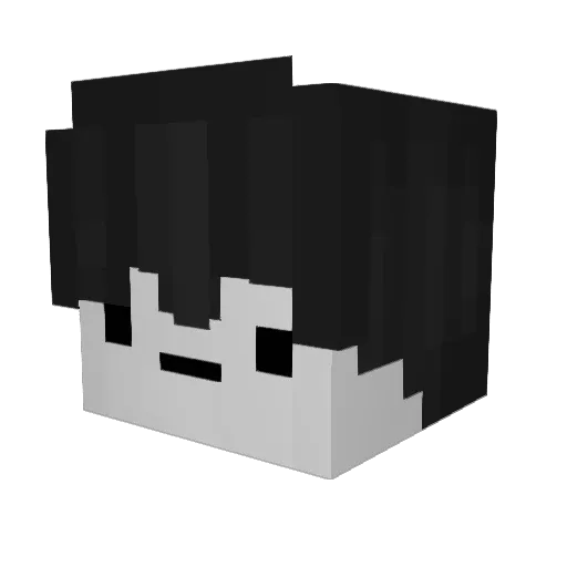 N4RCI Minecraft avatar head, 3D render
