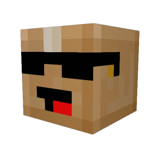 N4S_H3X Minecraft avatar head, 3D render