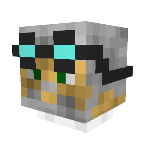 N4mus Minecraft avatar head, 3D render