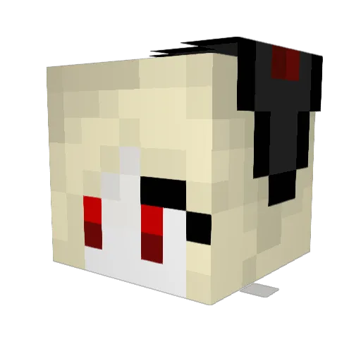 N4oM1 Minecraft avatar head, 3D render