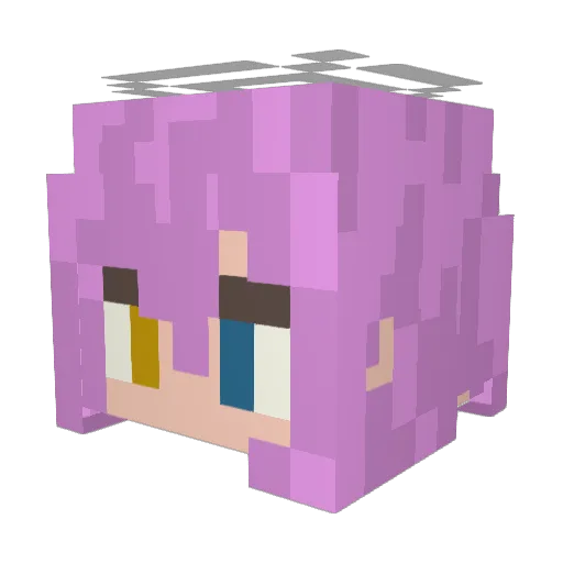 N4ruse Minecraft avatar head, 3D render