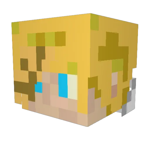 N4t_26 Minecraft avatar head, 3D render