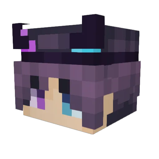 N6OL Minecraft avatar head, 3D render
