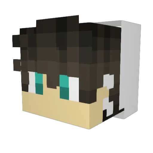 N6i0c1o Minecraft avatar head, 3D render