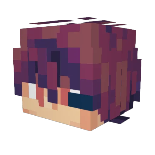 N7000 Minecraft avatar head, 3D render