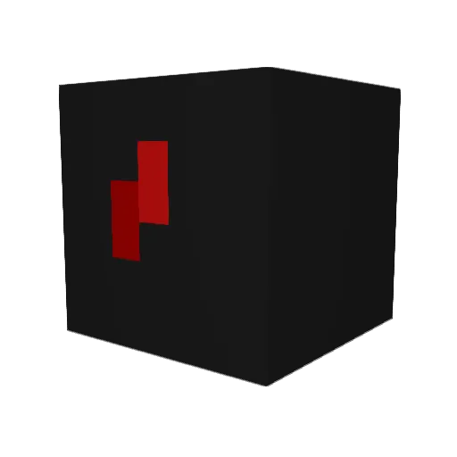 N70 Minecraft avatar head, 3D render