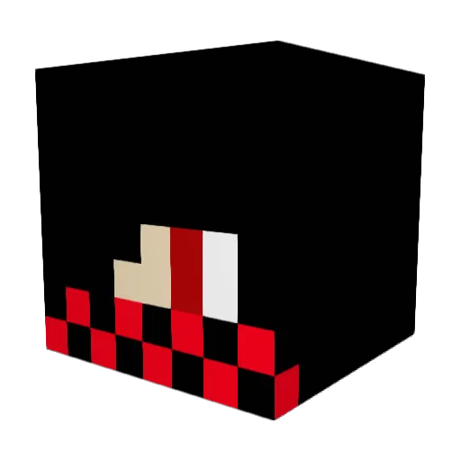 N7CK09 Minecraft avatar head, 3D render