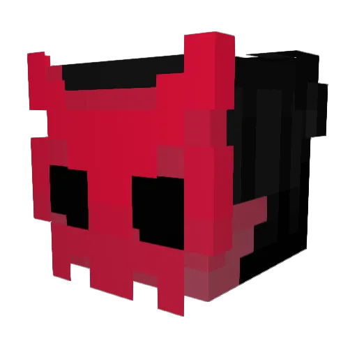 N7ECI Minecraft avatar head, 3D render