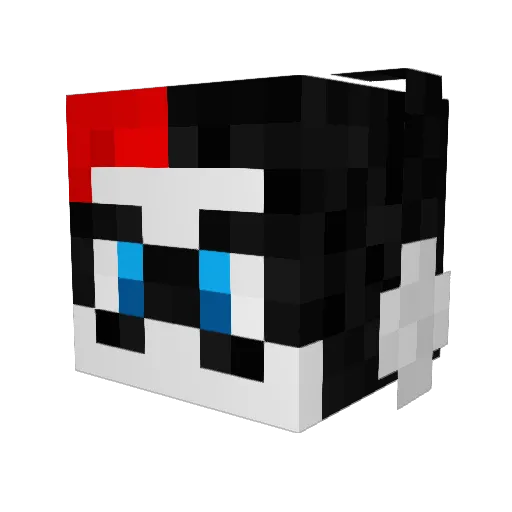 N7Fury Minecraft avatar head, 3D render