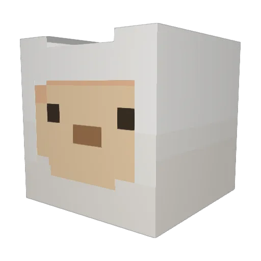 N7Ghoul Minecraft avatar head, 3D render