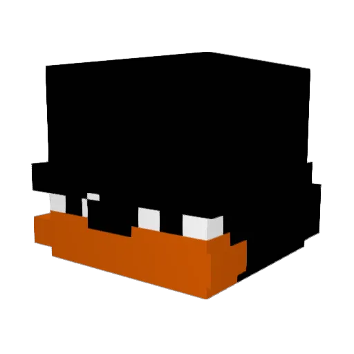 N7than Minecraft avatar head, 3D render