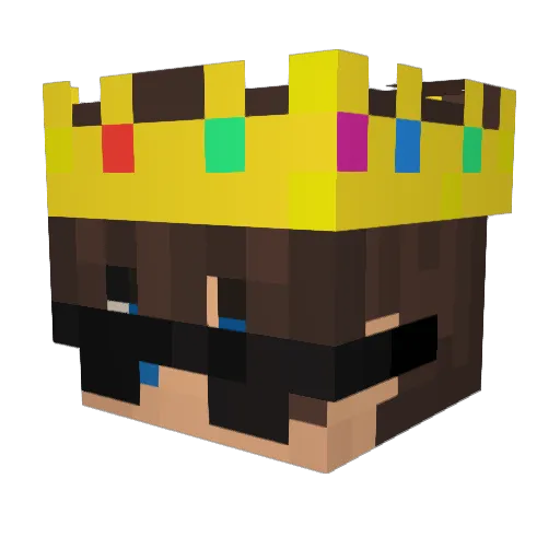 N8Ali Minecraft avatar head, 3D render