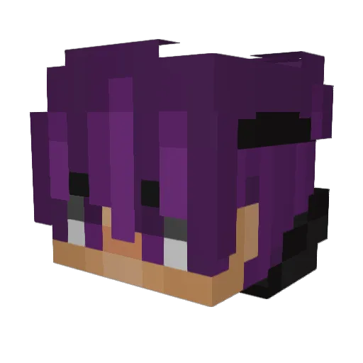 N8GENT Minecraft avatar head, 3D render