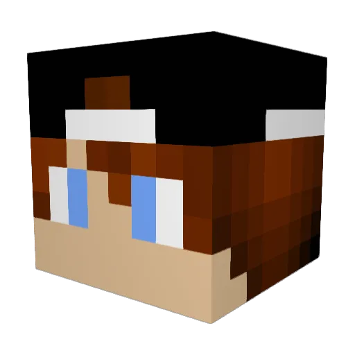 N8Lopez Minecraft avatar head, 3D render