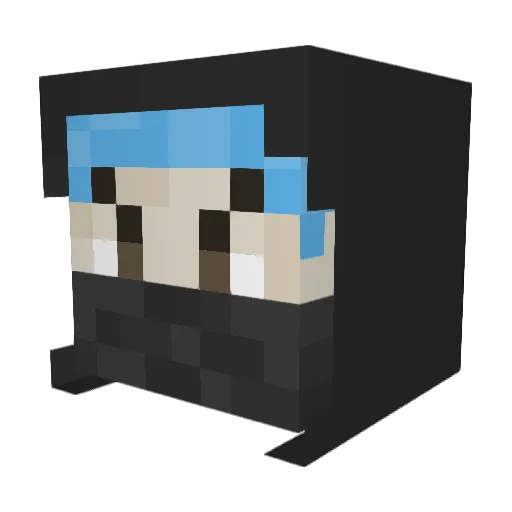 N8ertot42 Minecraft avatar head, 3D render