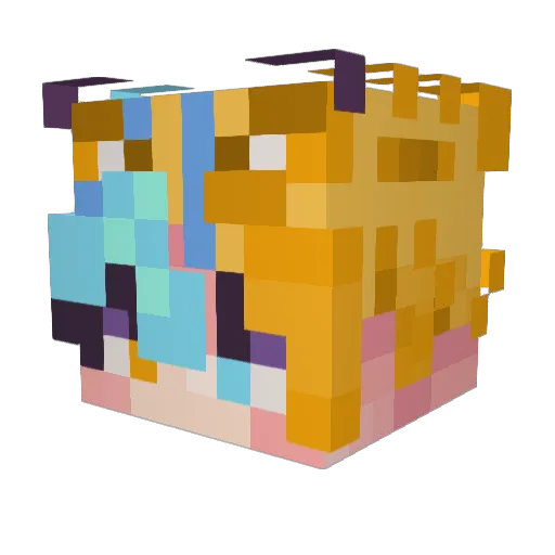 N8o9 Minecraft avatar head, 3D render
