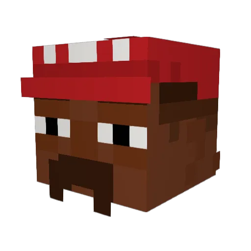 N9Trillion Minecraft avatar head, 3D render