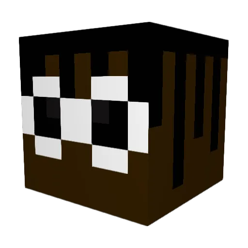 NABBAZZO_24 Minecraft avatar head, 3D render