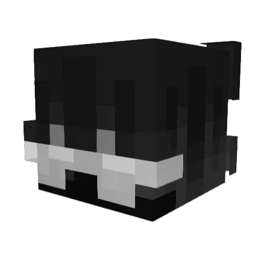 NAD1208 Minecraft avatar head, 3D render