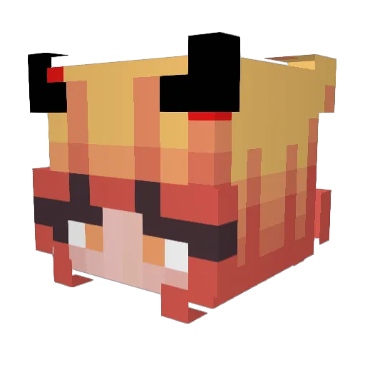 NADA70 Minecraft avatar head, 3D render