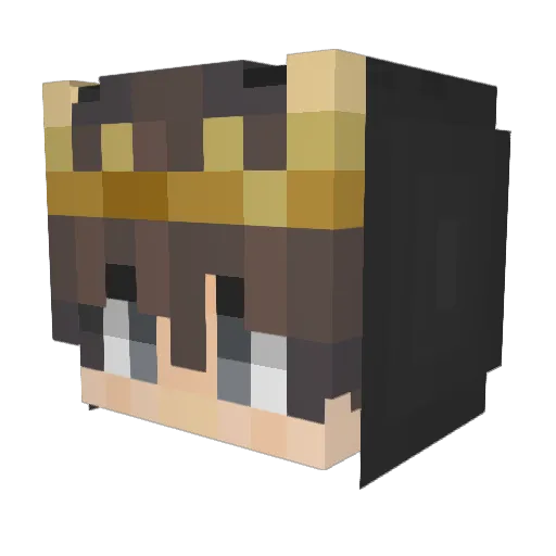 NAFcity Minecraft avatar head, 3D render