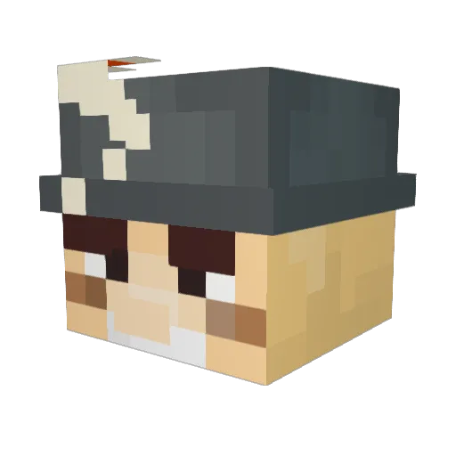 NAGOUMO91 Minecraft avatar head, 3D render