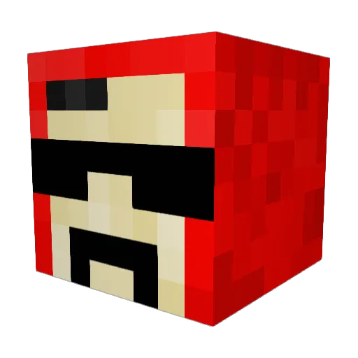 NAIILLL Minecraft avatar head, 3D render