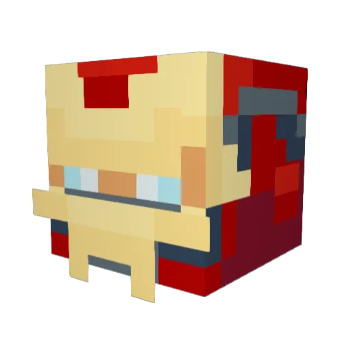 NAM3S Minecraft avatar head, 3D render