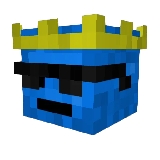 NAME236789 Minecraft avatar head, 3D render