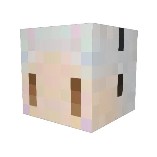 NAMI243 Minecraft avatar head, 3D render