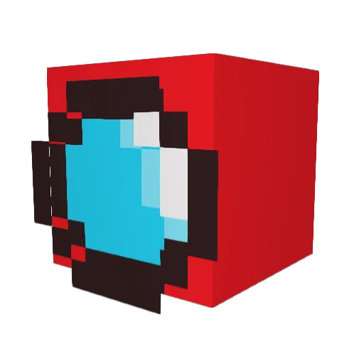NAMISWETPU55Y Minecraft avatar head, 3D render