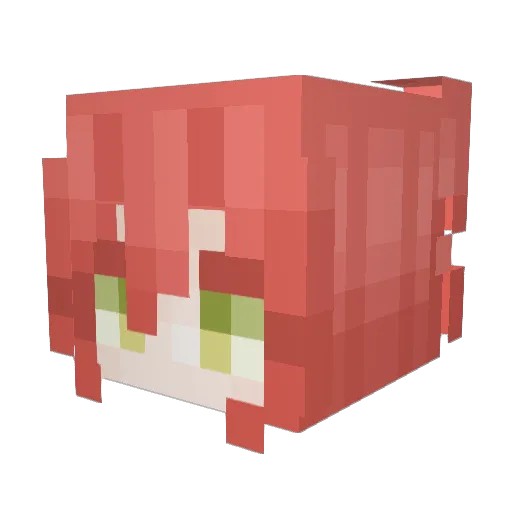 NAMR2 Minecraft avatar head, 3D render