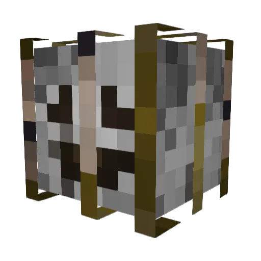 NAN1L0 Minecraft avatar head, 3D render