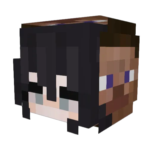 NANAAANERE Minecraft avatar head, 3D render