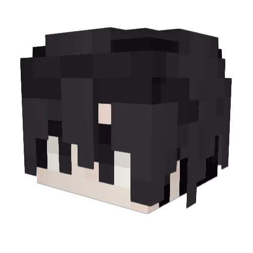 NANGIN Minecraft avatar head, 3D render
