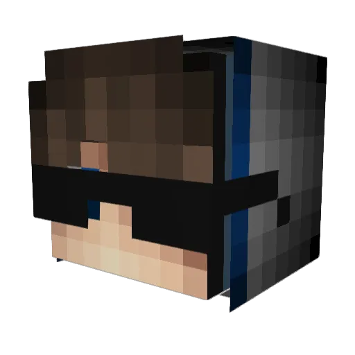 NANGmando Minecraft avatar head, 3D render