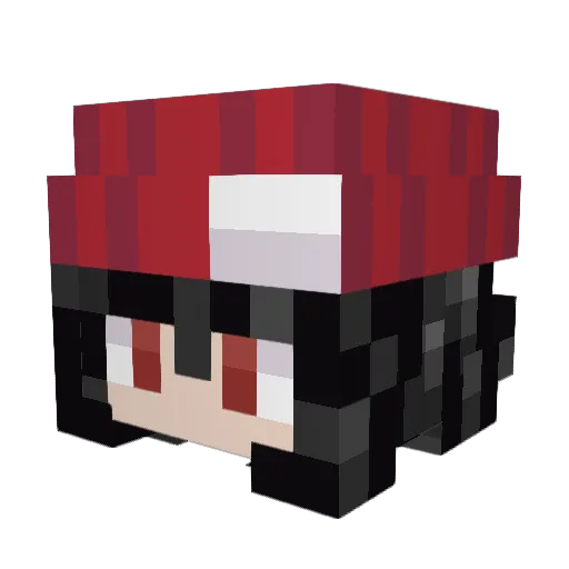 NANNGI_96 Minecraft avatar head, 3D render