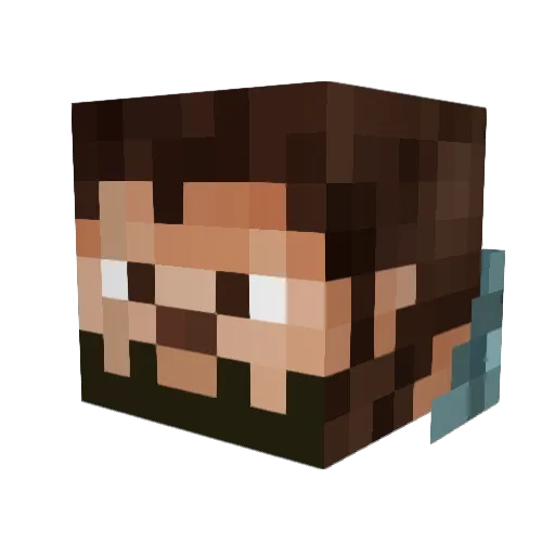 NANO644 Minecraft avatar head, 3D render