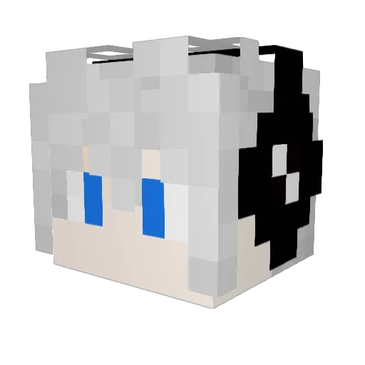 NANSHAN_Z Minecraft avatar head, 3D render