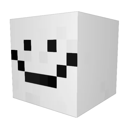 NARB628 Minecraft avatar head, 3D render