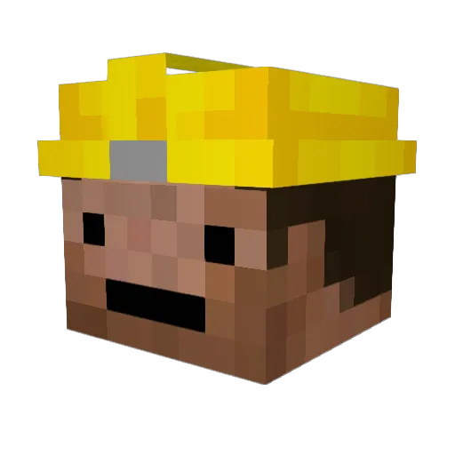 NAREBOX Minecraft avatar head, 3D render