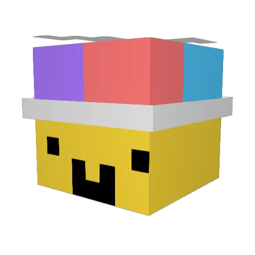 NAREEEE Minecraft avatar head, 3D render
